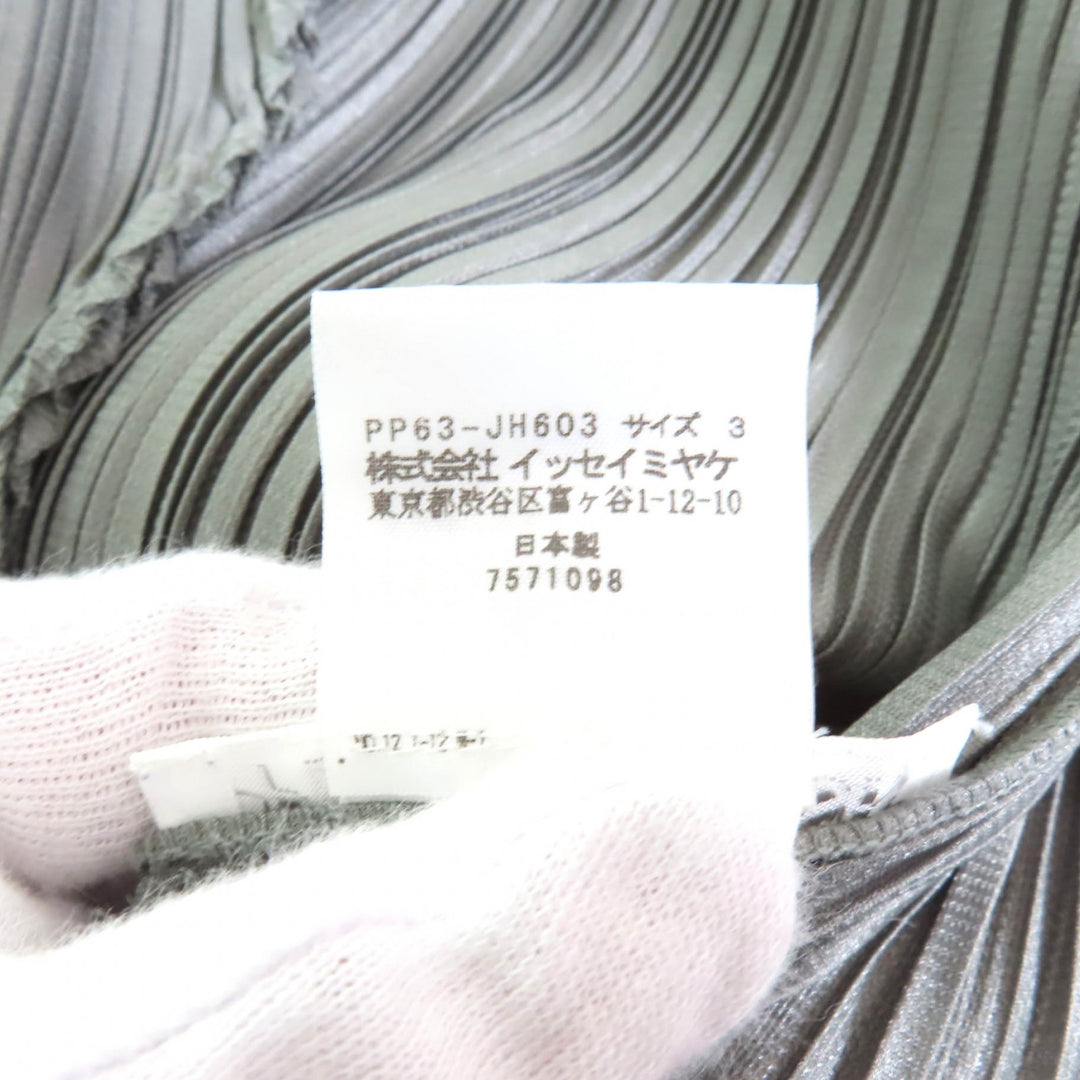 Excellent PLEATS PLEASE one piece gray polyester Women 3 PP63-JH603