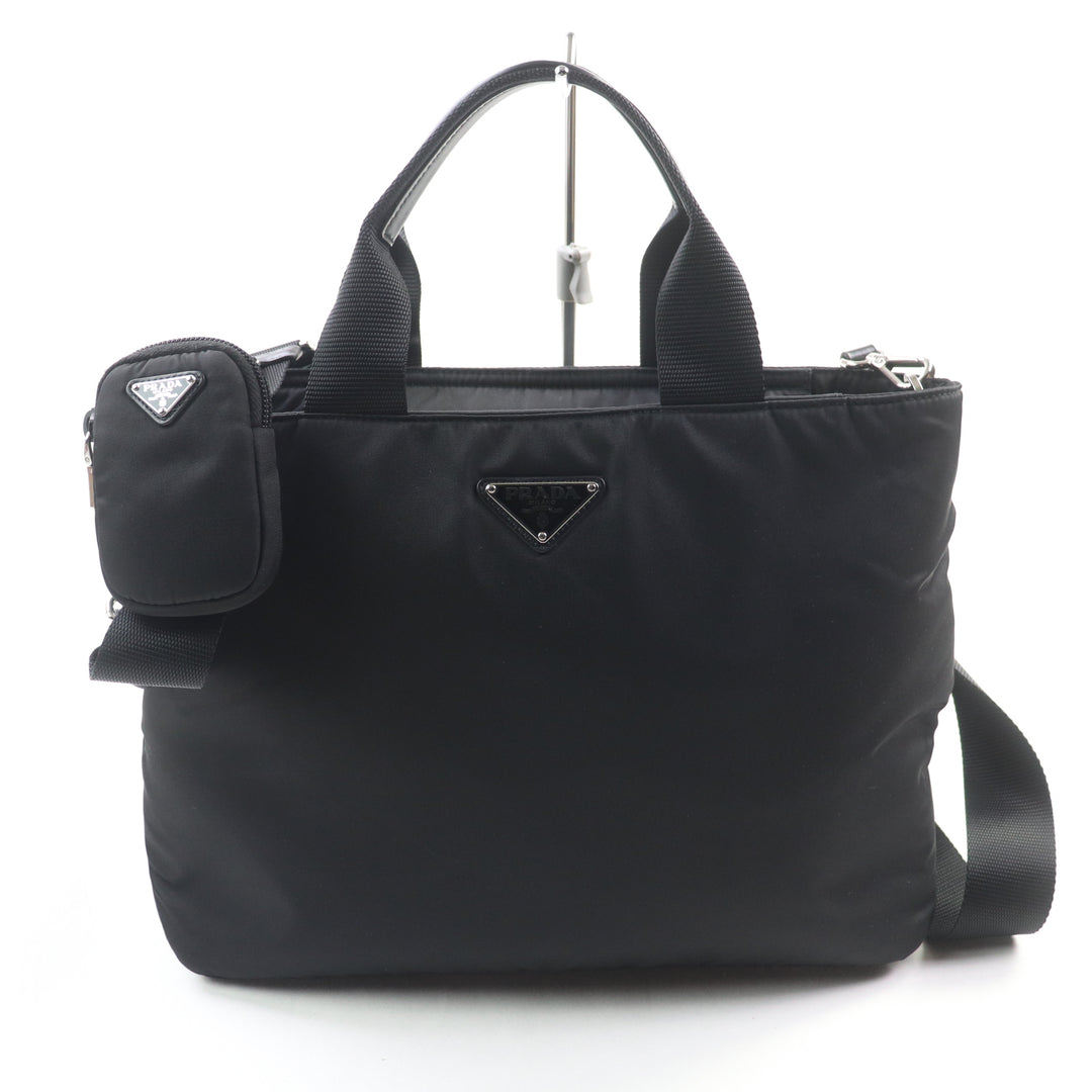 PRADA Handbag black Nylon Women 1BG867
