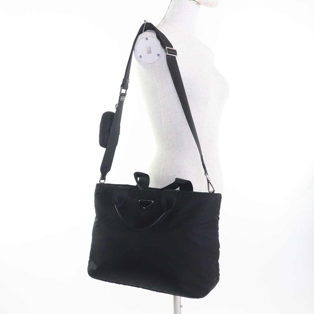PRADA Handbag black Nylon Women 1BG867
