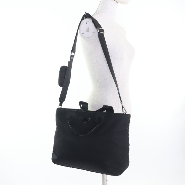 PRADA Handbag black Nylon Women 1BG867