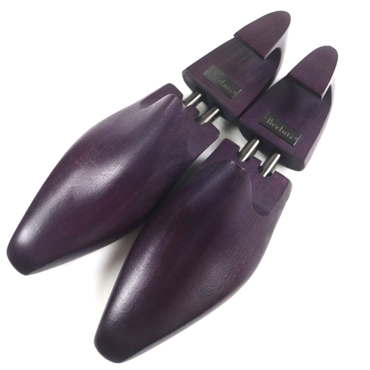 Great Berluti Leather shoes Scars Demure Monk strap plain toe Dark paple leather
