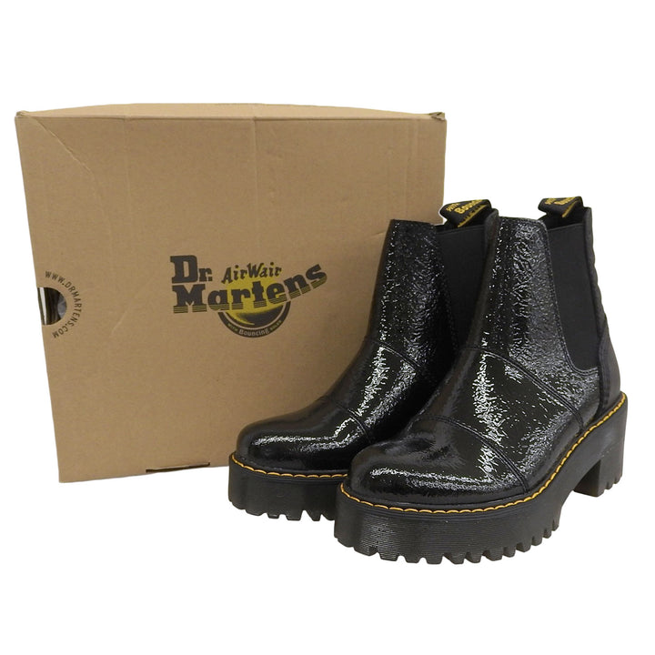 Pristine Dr.Martens boots ROZALIE Rosalie black Patent leather Women