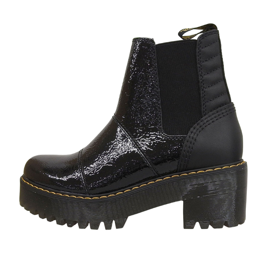 Pristine Dr.Martens boots ROZALIE Rosalie black Patent leather Women