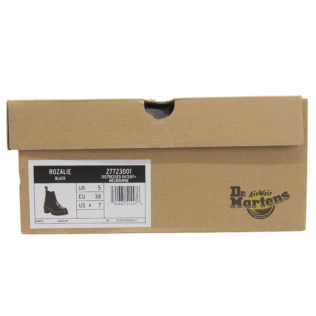 Pristine Dr.Martens boots ROZALIE Rosalie black Patent leather Women