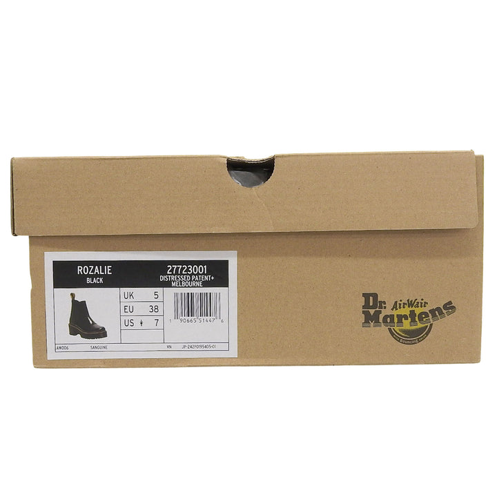 Pristine Dr.Martens boots ROZALIE Rosalie black Patent leather Women