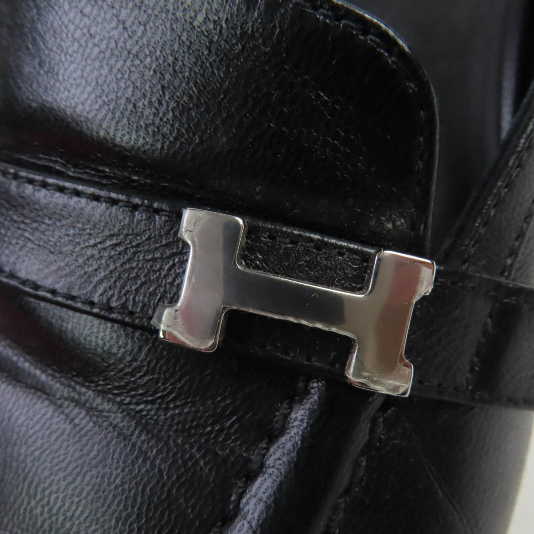 Great HERMES pumps Anfini Strap slingback leather black leather Women 36