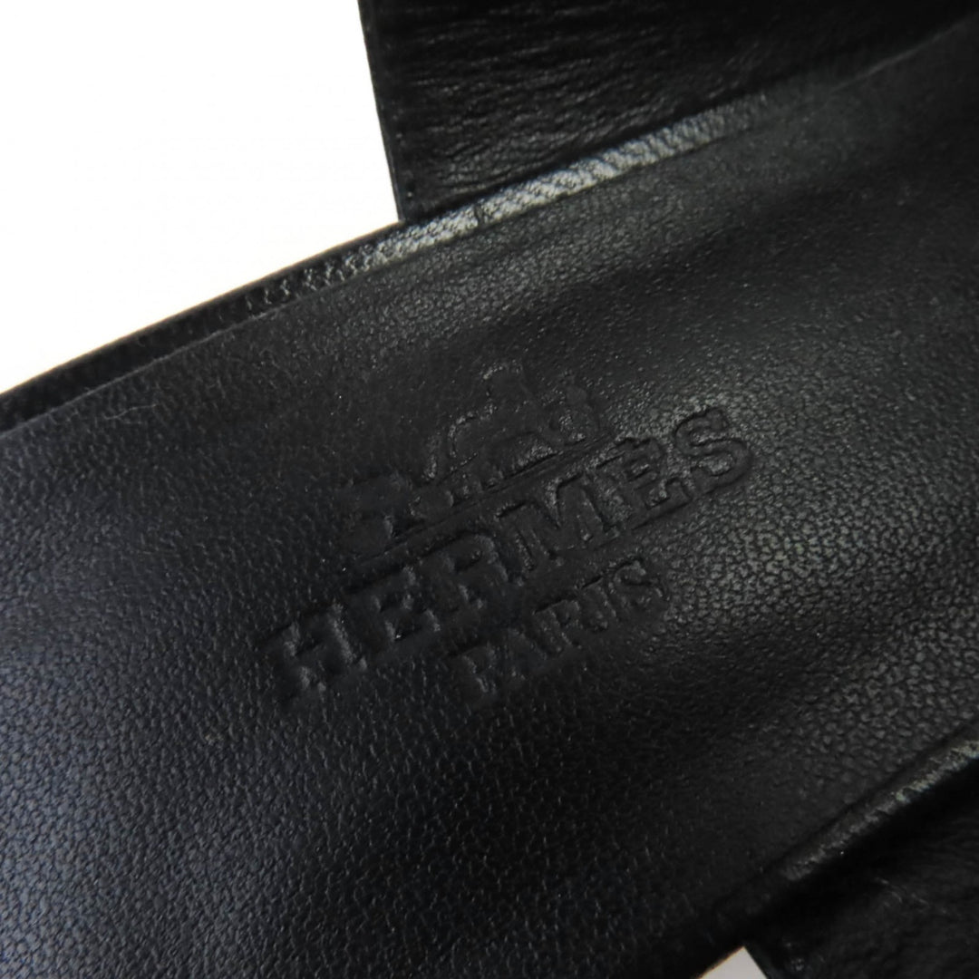 Great HERMES pumps Anfini Strap slingback leather black leather Women 36
