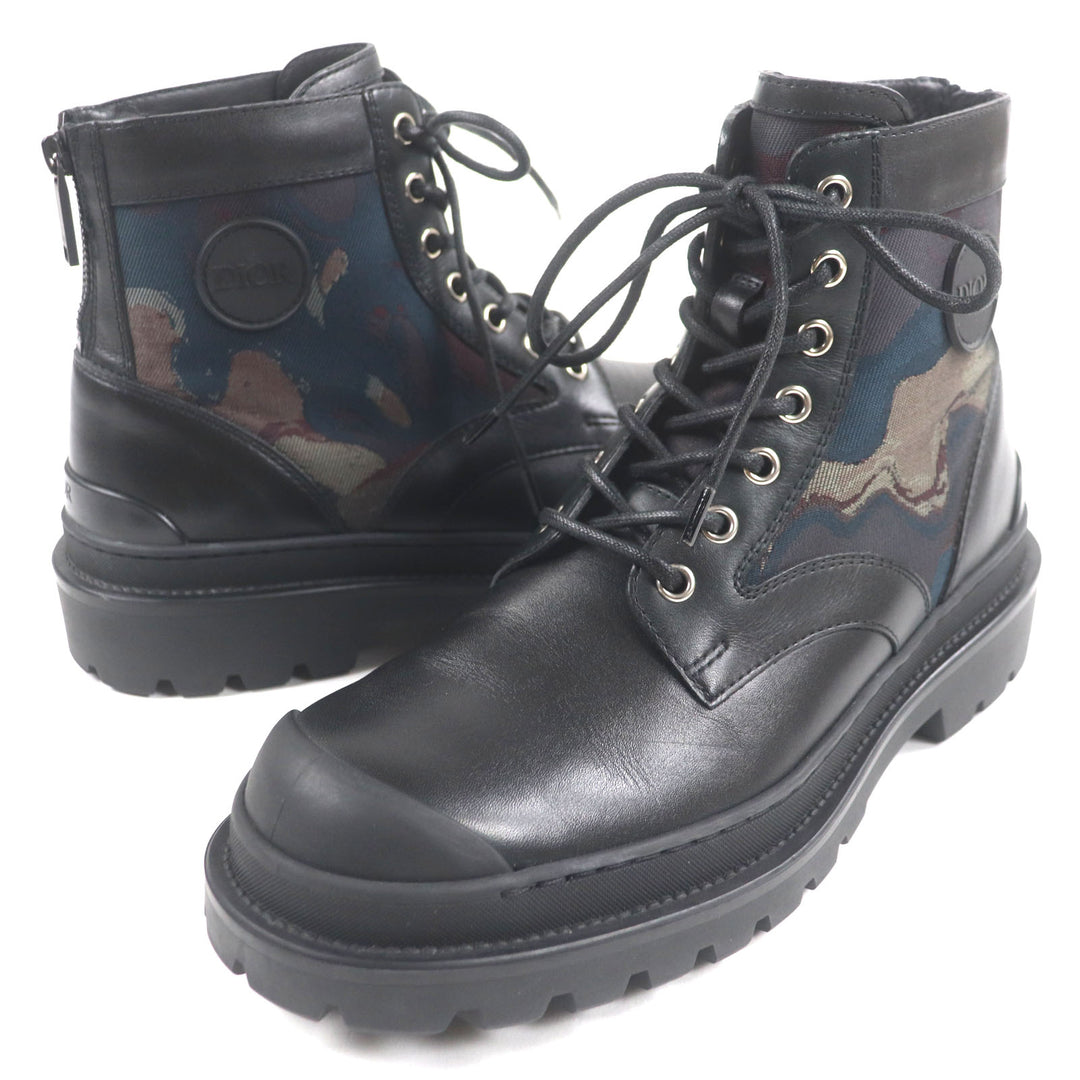 Great DIOR Peter Doig short boots black leather mens 40