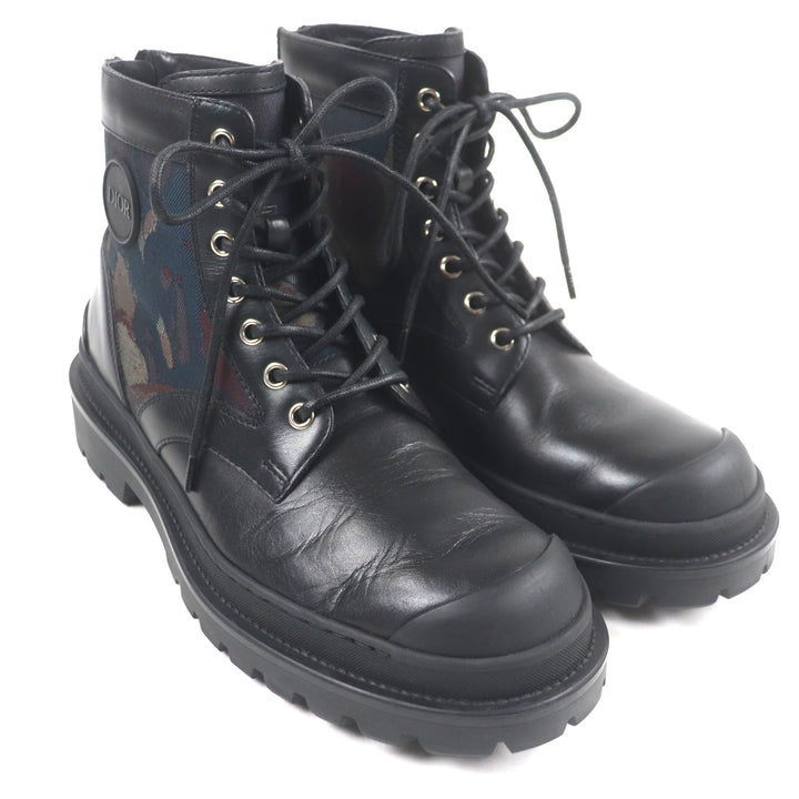 Great DIOR Peter Doig short boots black leather mens 40