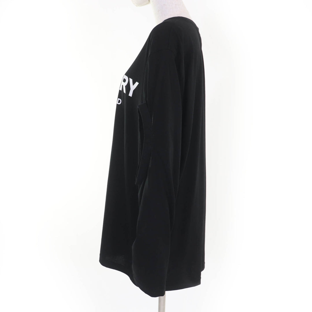 Excellent BURBERRY Long-sleeved T-shirt Tisci period sleeve hole design black L 8025663