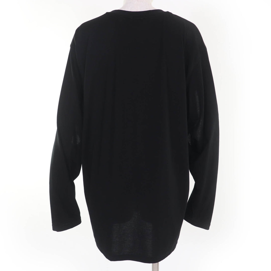Excellent BURBERRY Long-sleeved T-shirt Tisci period sleeve hole design black L 8025663
