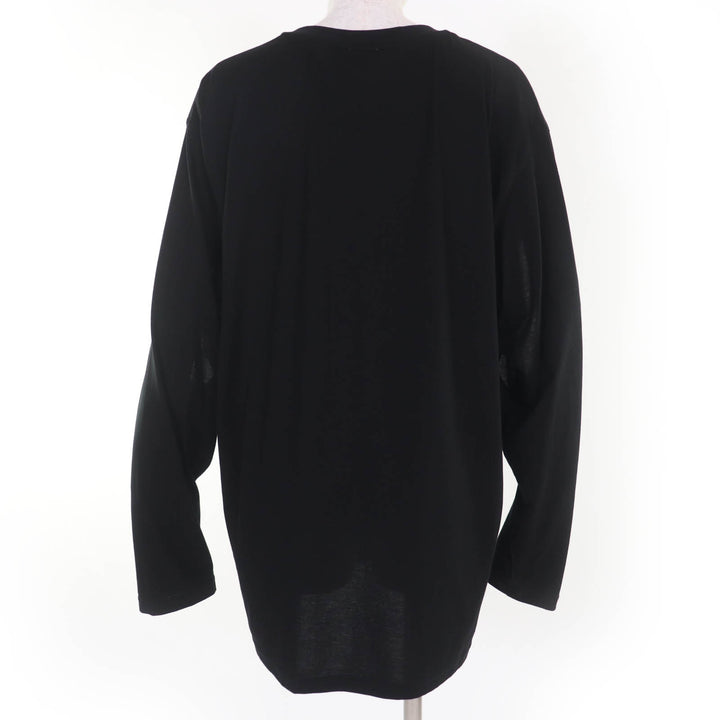 Excellent BURBERRY Long-sleeved T-shirt Tisci period sleeve hole design black L