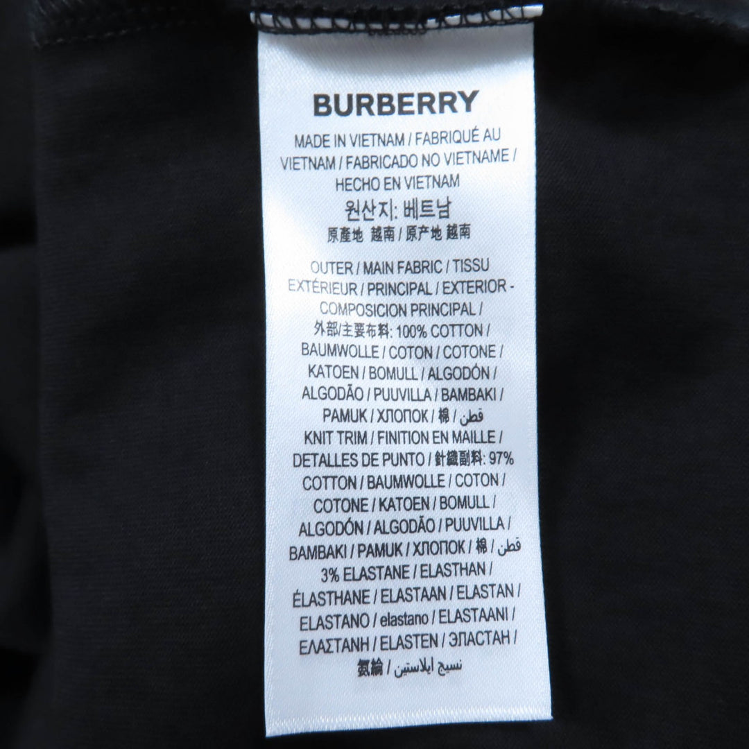 Excellent BURBERRY Long-sleeved T-shirt Tisci period sleeve hole design black L