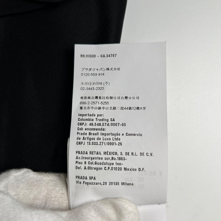 Excellent Miu Miu blouse No sleeve black silk Women 40 MK1034