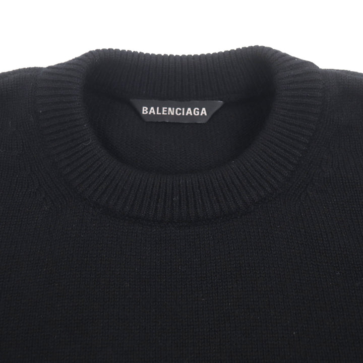 Pristine BALENCIAGA sweater black cashmere mens M 719658