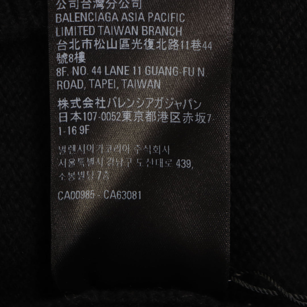 Pristine BALENCIAGA sweater black cashmere mens M 719658