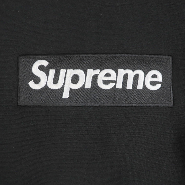 Great Supreme hoodie Box Logo Hooded Sweatshirt black cotton mens M
