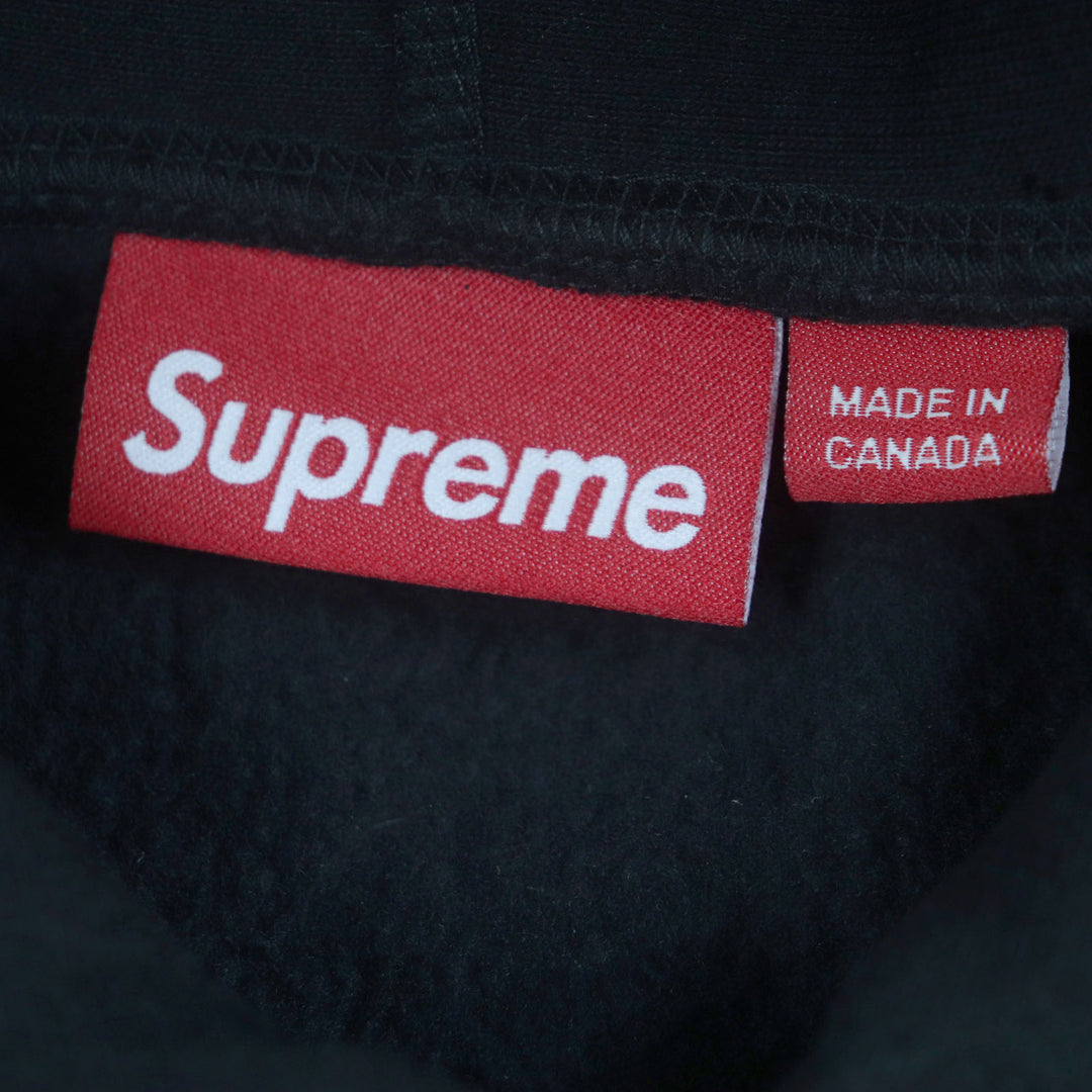 Great Supreme hoodie Box Logo Hooded Sweatshirt black cotton mens M