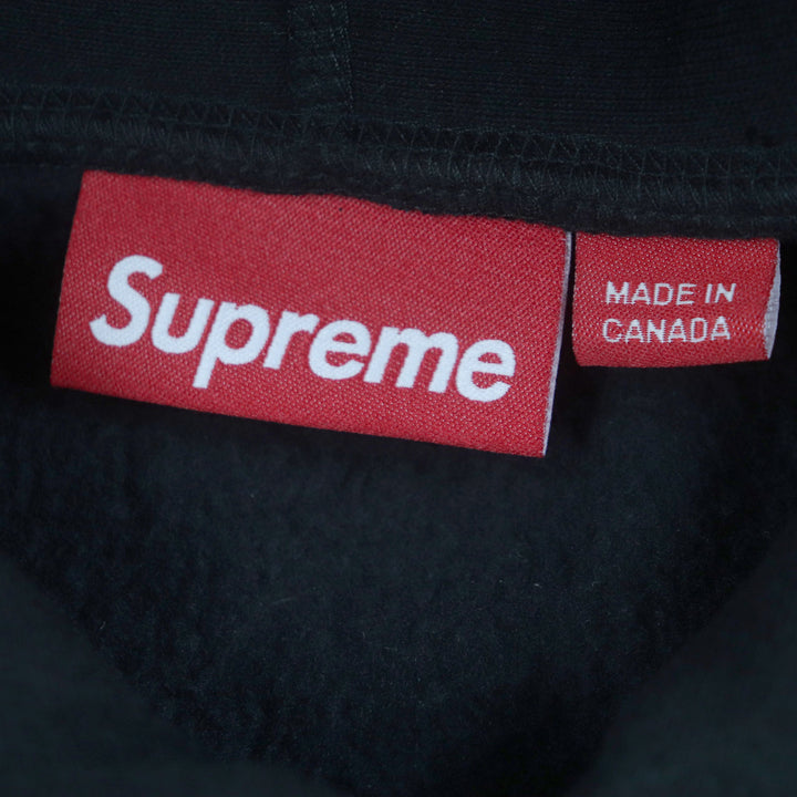 Great Supreme hoodie Box Logo Hooded Sweatshirt black cotton mens M
