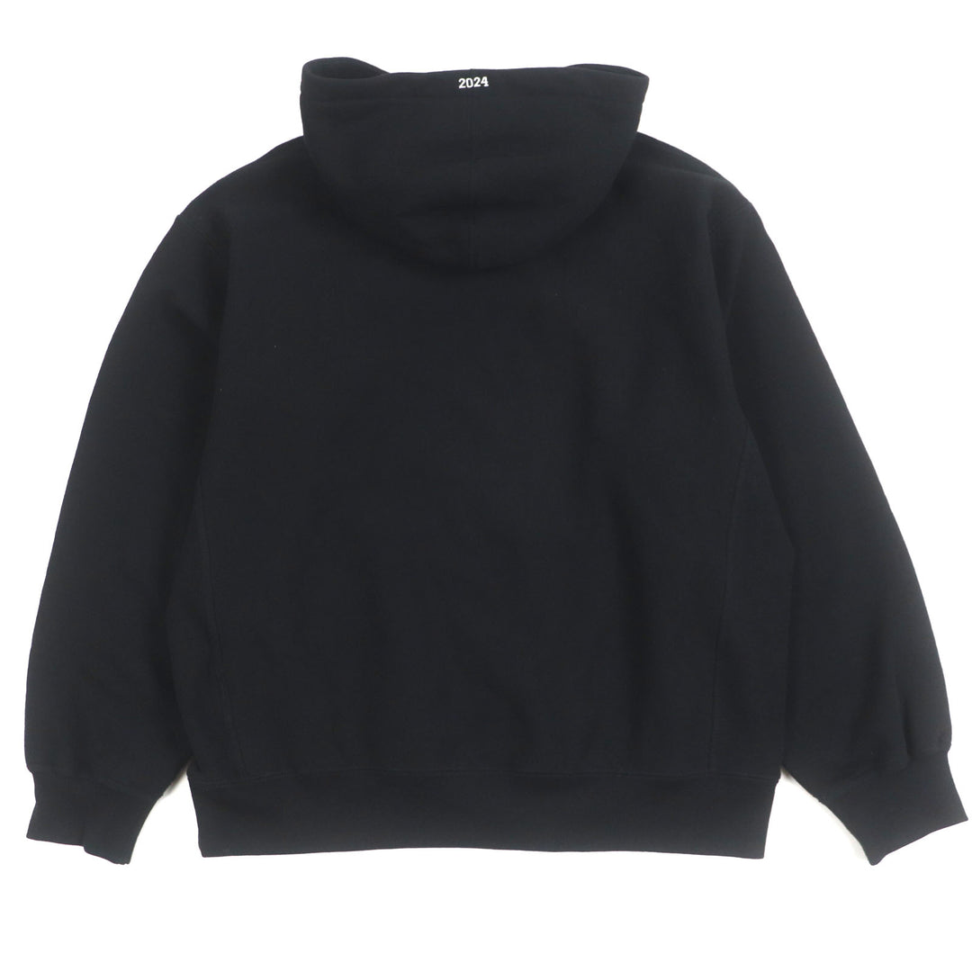 Great Supreme hoodie Box Logo Hooded Sweatshirt black cotton mens M