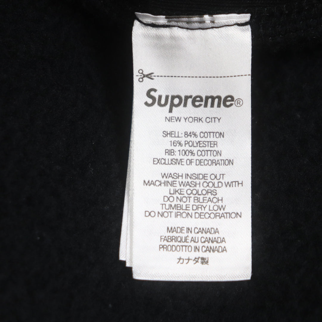 Great Supreme hoodie Box Logo Hooded Sweatshirt black cotton mens M