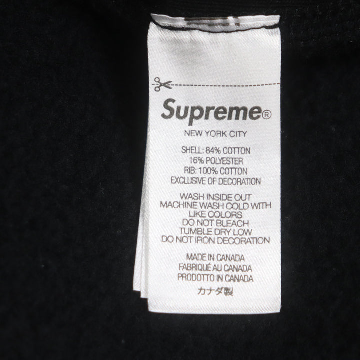 Great Supreme hoodie Box Logo Hooded Sweatshirt black cotton mens M