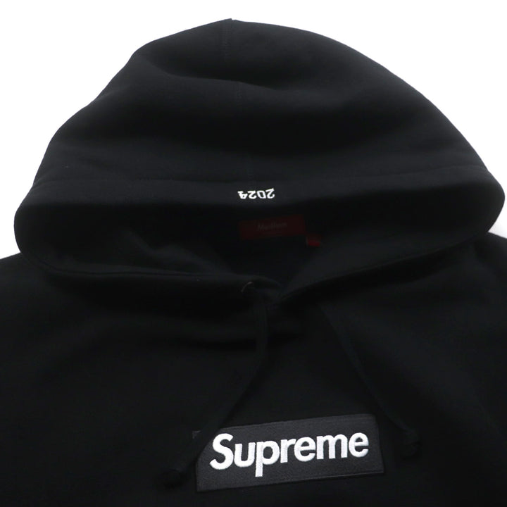 Great Supreme hoodie Box Logo Hooded Sweatshirt black cotton mens M