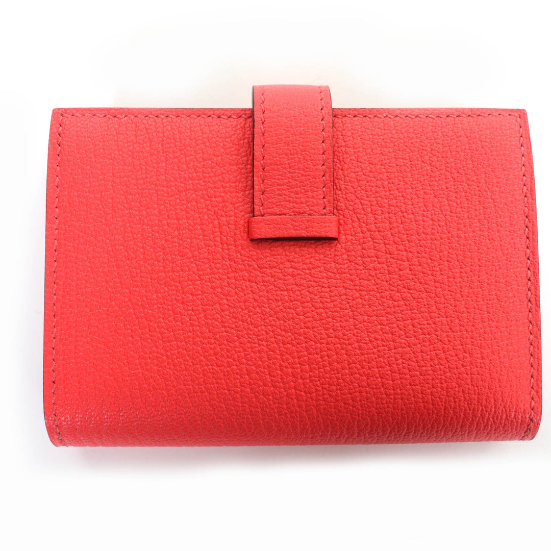 HERMES Bifold Wallet Bearn Mini Mini wallet Shave Women