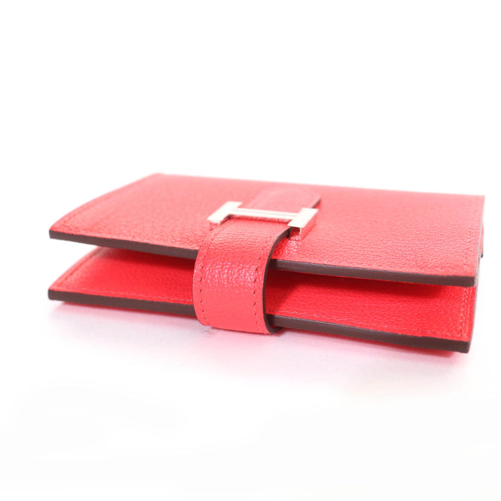 HERMES Bifold Wallet Bearn Mini Mini wallet Shave Women