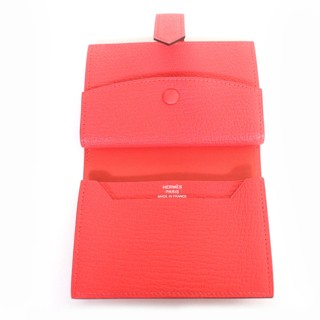 HERMES Bifold Wallet Bearn Mini Mini wallet Shave Women