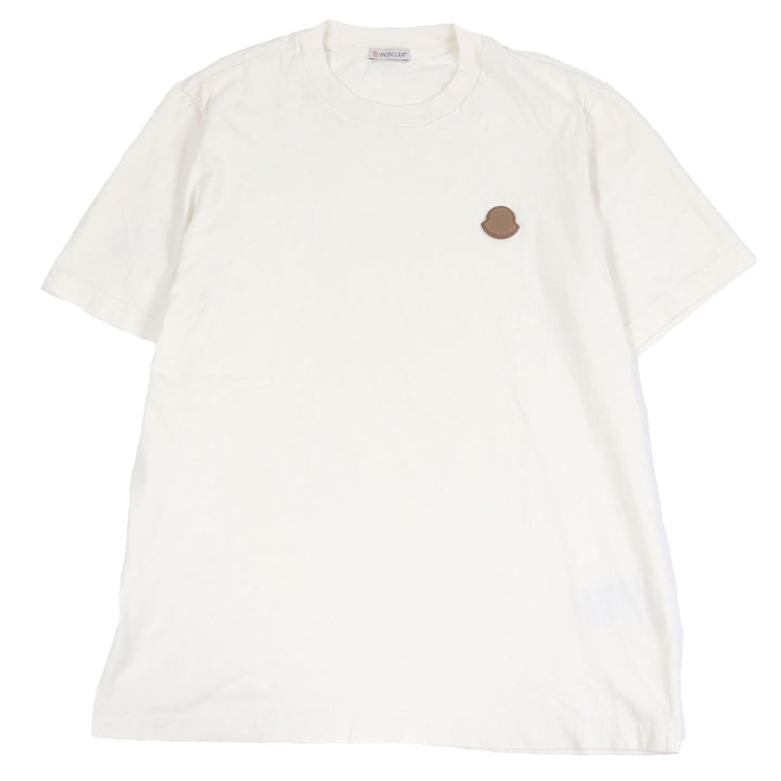Great MONCLER Short sleeve T-shirt Stainless Steel T-SHIRT Leather logo patch