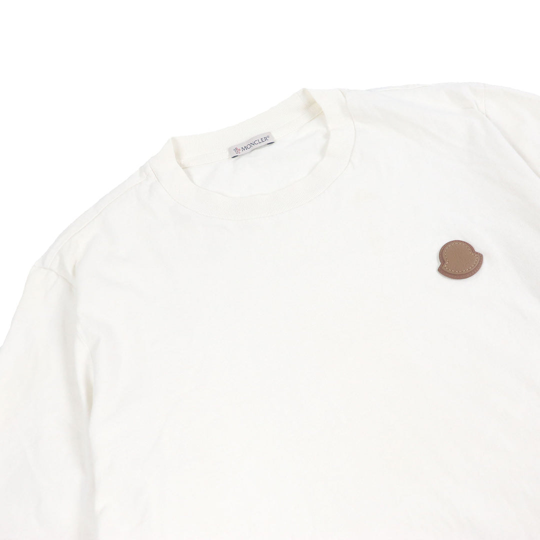 Great MONCLER Short sleeve T-shirt Stainless Steel T-SHIRT Leather logo patch
