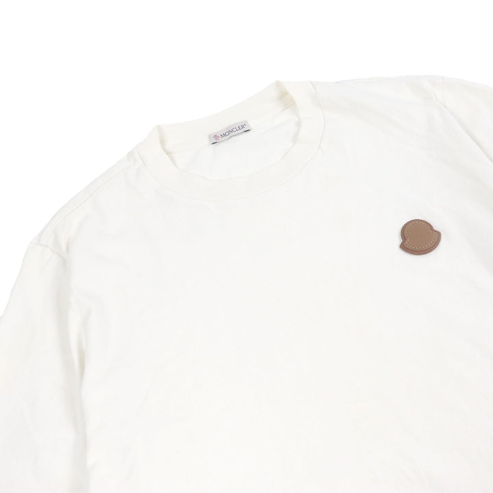 Great MONCLER Short sleeve T-shirt Stainless Steel T-SHIRT Leather logo patch