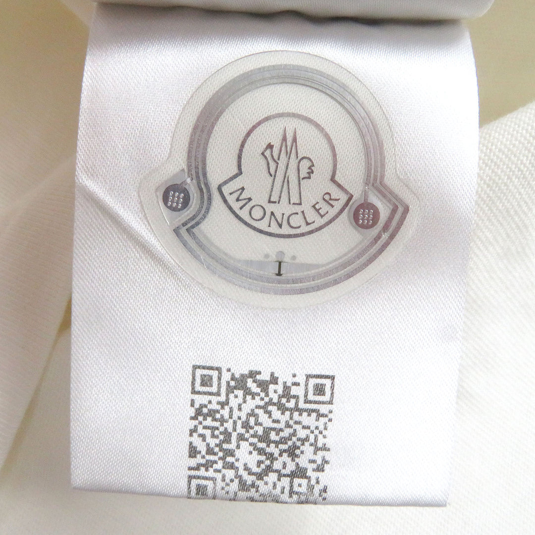 Great MONCLER Short sleeve T-shirt Stainless Steel T-SHIRT Leather logo patch