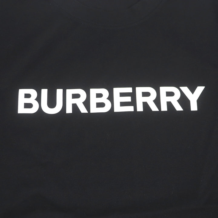 Pristine BURBERRY Short sleeve T-shirt Logo print crew neck T-shirt black M