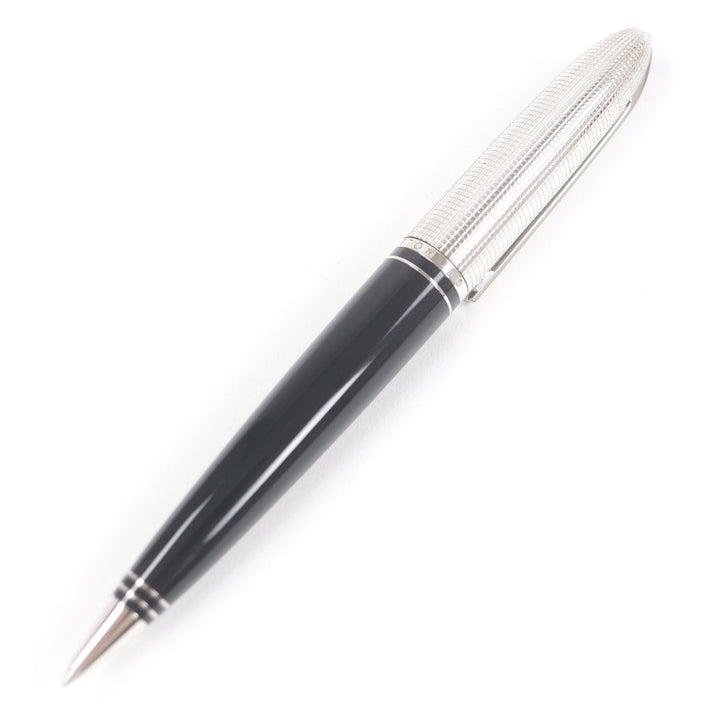 Great LOUIS VUITTON Ballpoint pen Dock lacquer Twist type Black Silver mens