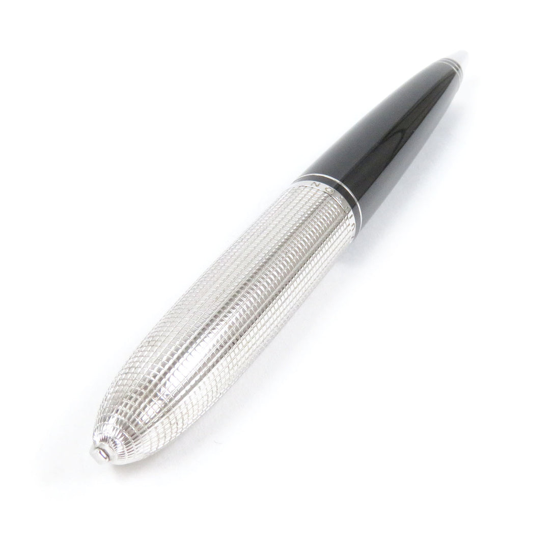 Great LOUIS VUITTON Ballpoint pen Dock lacquer Twist type Black Silver mens