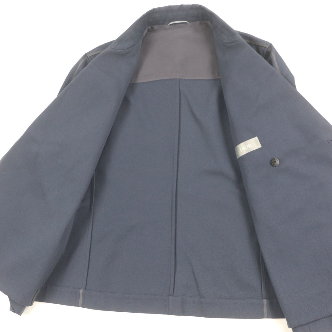 Excellent DIOR tailored jacket Gardners double jacket Navy 48 383C276A5641