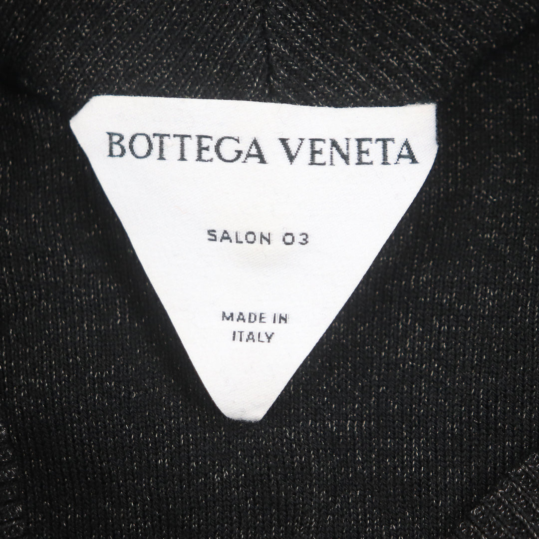 Great BOTTEGAVENETA sweater Cross-stitch V-neck knit Black green wool mens S