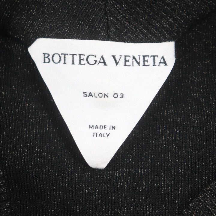 Great BOTTEGAVENETA sweater Cross-stitch V-neck knit Black green wool mens S