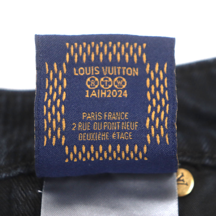 LOUIS VUITTON Denim pants black cotton mens 29 1AFX68