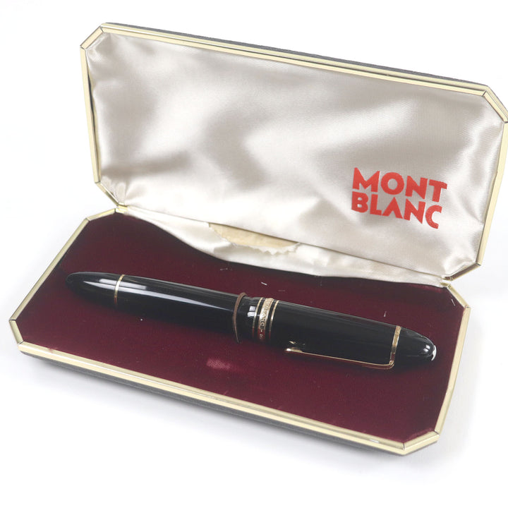 Very Good MONTBLANC fountain pen Meisterstck 149 Cap type Black gold 18K mens