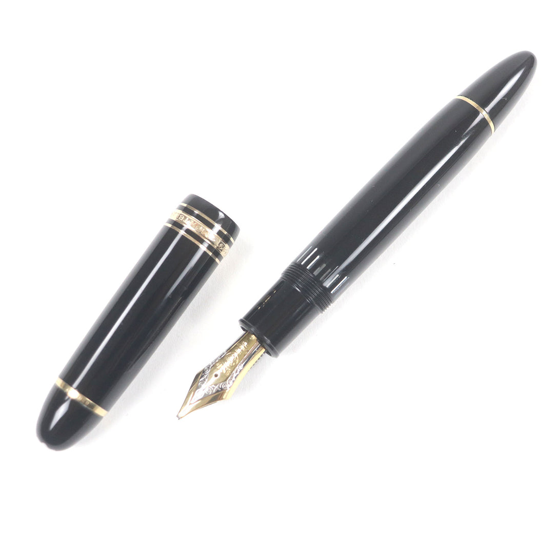 Very Good MONTBLANC fountain pen Meisterstck 149 Cap type Black gold 18K mens