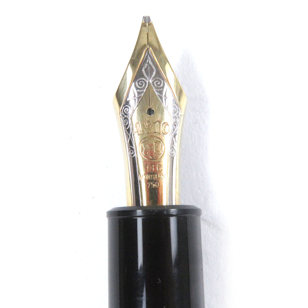 Very Good MONTBLANC fountain pen Meisterstck 149 Cap type Black gold 18K mens