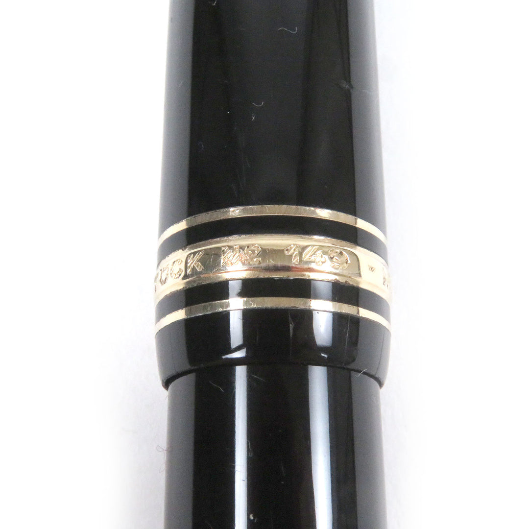 Very Good MONTBLANC fountain pen Meisterstck 149 Cap type Black gold 18K mens