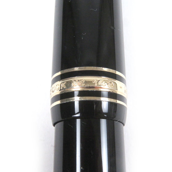 Very Good MONTBLANC fountain pen Meisterstck 149 Cap type Black gold 18K mens
