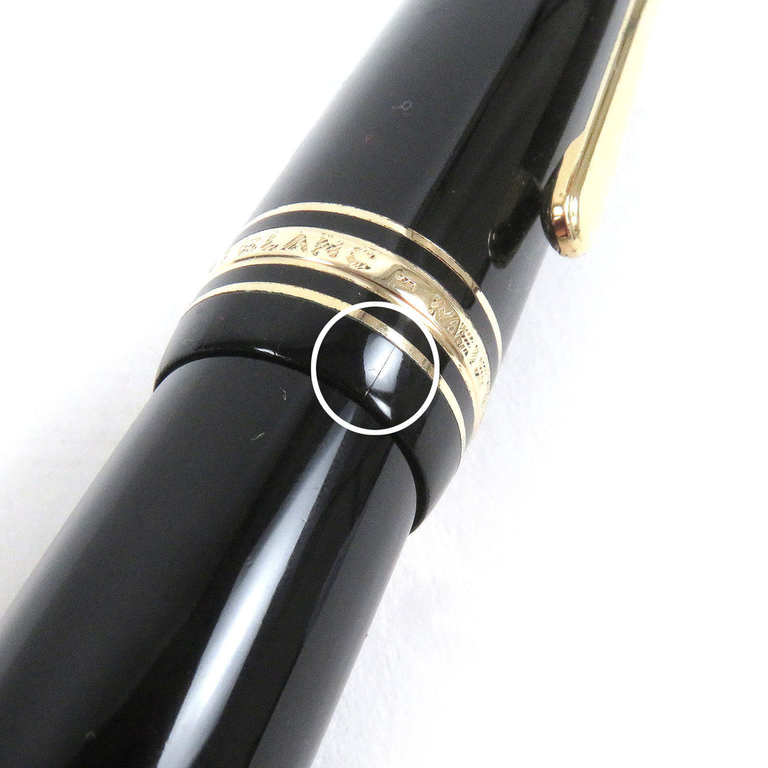 Very Good MONTBLANC fountain pen Meisterstck 149 Cap type Black gold 18K mens