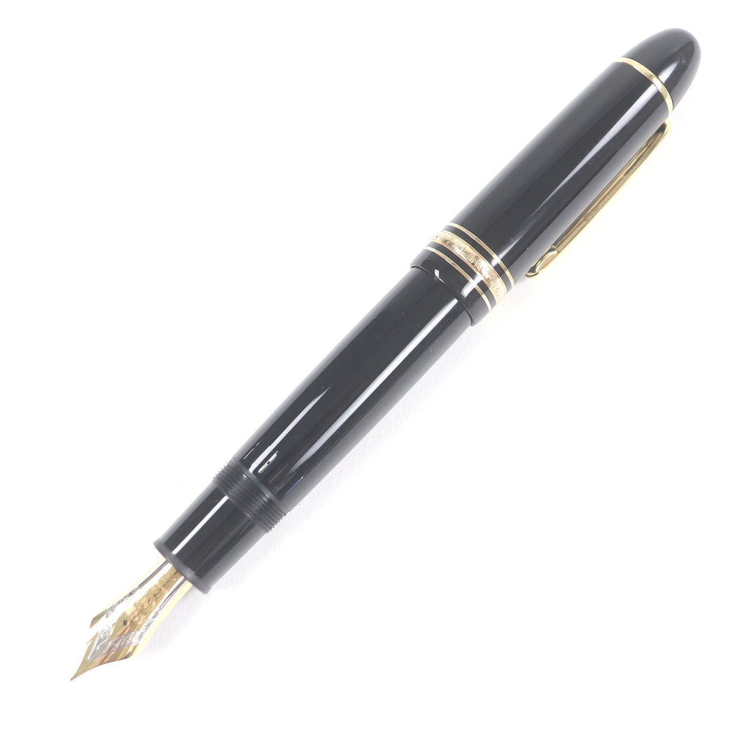 Excellent MONTBLANC fountain pen Meisterstck 149 Cap type Black gold 18K mens