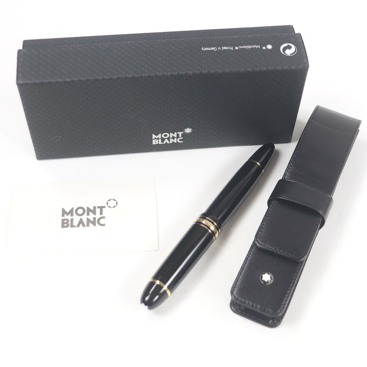 Excellent MONTBLANC fountain pen Meisterstck 149 Cap type Black gold 18K mens