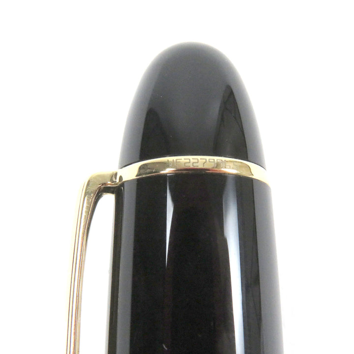 Excellent MONTBLANC fountain pen Meisterstck 149 Cap type Black gold 18K mens